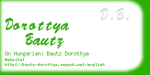 dorottya bautz business card